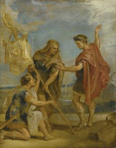 Constantino presenta el lábaro a sus tropas. P.P. Rubens
