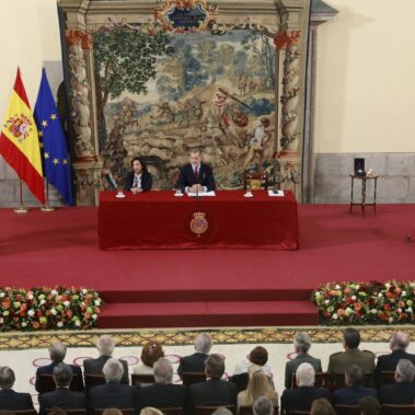 Intervención del decano-presidente del Real Consejo de las Órdenes Militares y presidente del Jurado, S.A.R. D.Pedro de Borbón-Dos Sicilias